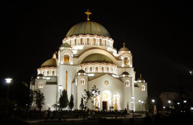 Sveti Sava cathedral in Belgrade clipart