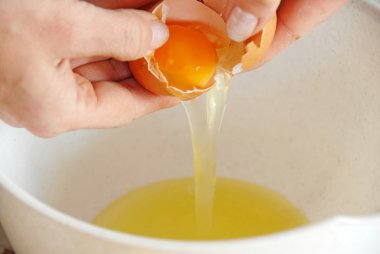 Egg breaking clipart