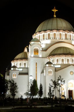 Sveti Sava cathedral in Belgrade clipart