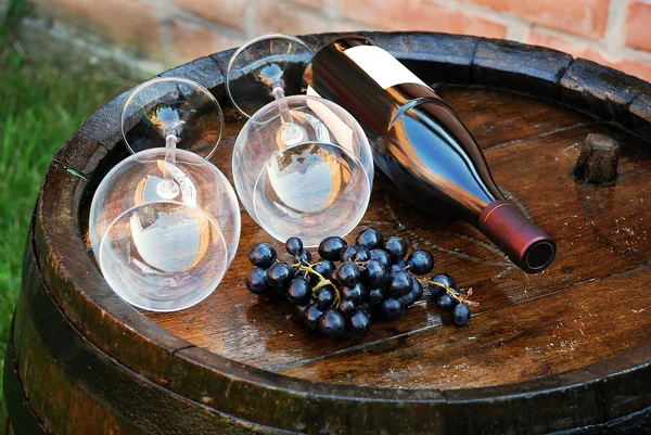 Houten wijn vat — Stockfoto