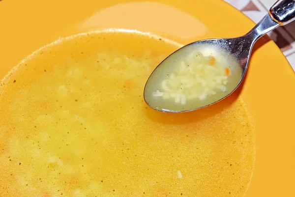 Mangiare zuppa — Foto Stock