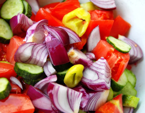 Różne pokroić warzywa — Zdjęcie stockowe
