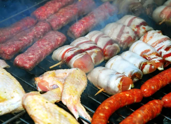 Meat on barbecue — Stock Photo, Image