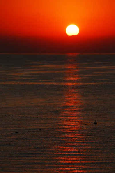 Východ slunce nad Středozemním mořem — Stock fotografie