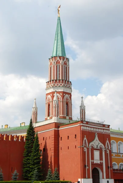 모스크바에 있는 크렘린 nikolskaya 타워 — 스톡 사진