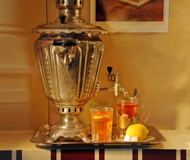 Russian samovar clipart