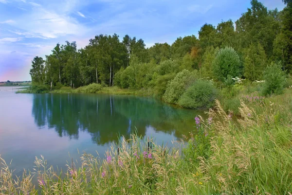 Lake scenic landscape — Stock Photo, Image
