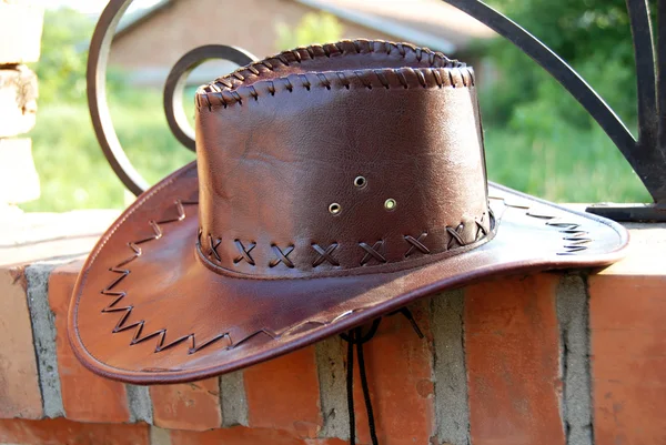 Brun cowboyhatt — Stockfoto