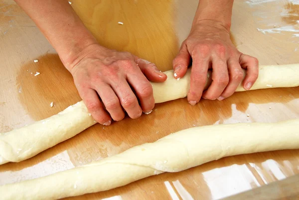 Hazırlama rulo pasta — Stok fotoğraf