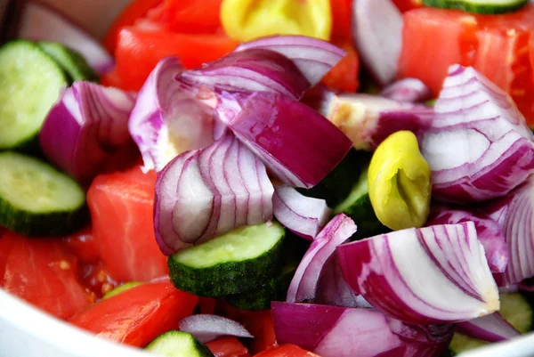 Varias verduras cortadas — Foto de Stock
