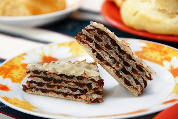 stock image Sweet waffle cakes