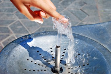 Water drinking fountain clipart