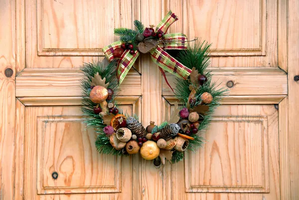 Porta de Natal decoração — Fotografia de Stock