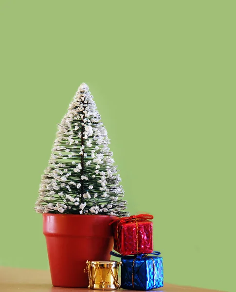 Christmas decorative fir tree — Stock Photo, Image