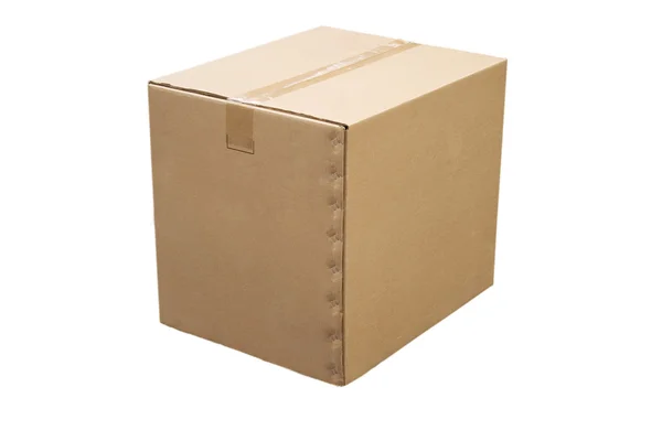 Caja de cartón cerrada — Foto de Stock