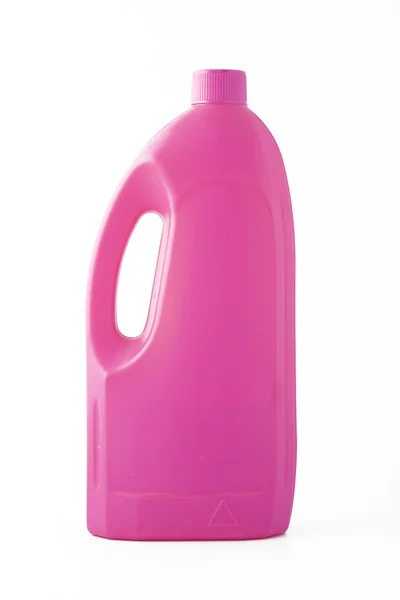 粉色瓶，清洁产品 — 图库照片