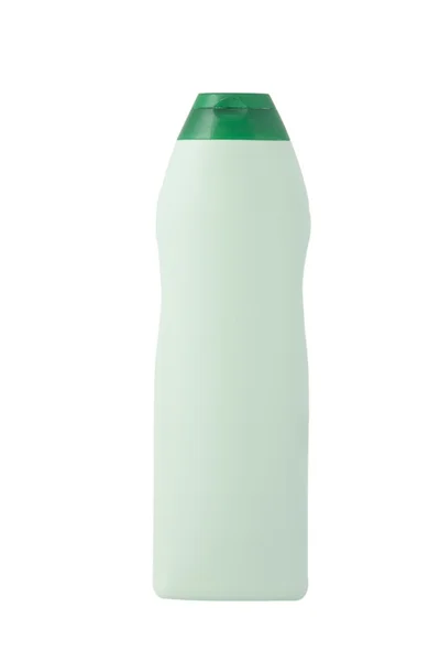 Groene fles, schoonmakende product — Stockfoto