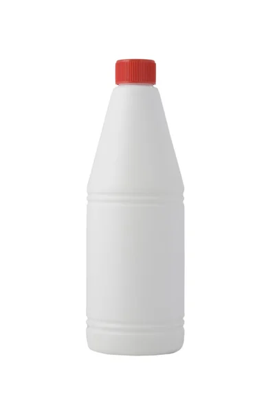 白瓶，清洁产品 — 图库照片
