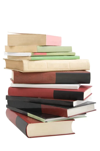 Livros de torre dispostos em pilha — Fotografia de Stock