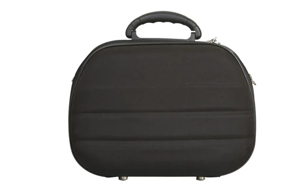 Černá kabelka, moderní zavazadla — Stock fotografie