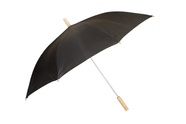 Siyah iş şemsiye açmak — Stok fotoğraf