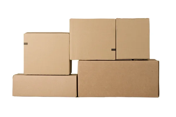 Κουτιά από χαρτόνι — Φωτογραφία Αρχείου