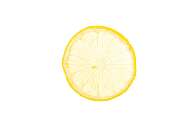Fatia de limão amarelo fresco — Fotografia de Stock
