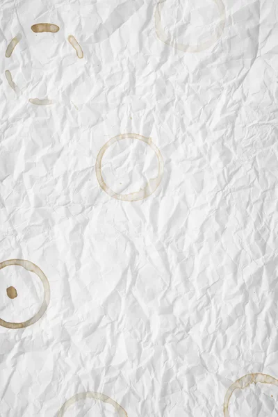 Белая скомканная бумага — стоковое фото