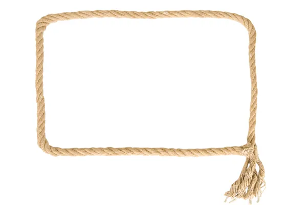Рамка из веревки — стоковое фото