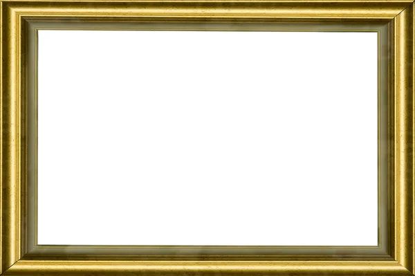 Wooden golden classic frame — Stock Photo, Image