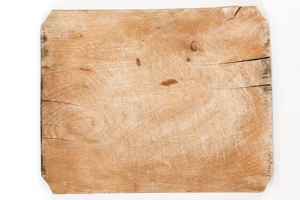 Oude houten plank met scheuren — Stockfoto