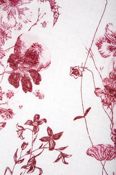 Rote Pflanzen Blume Stoff Textur — Stockfoto