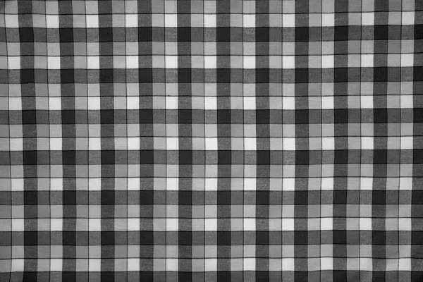 Fabric print with black and white grid — Stock Photo, Image