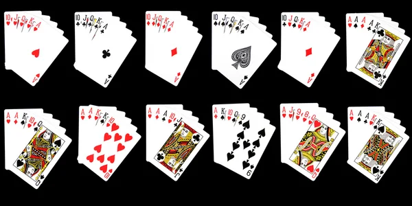Možné kombinace karet — Stock fotografie