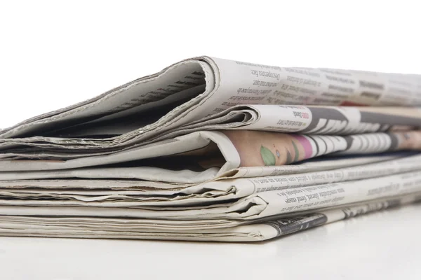 Pila di giornali, concetto di informazione — Foto Stock