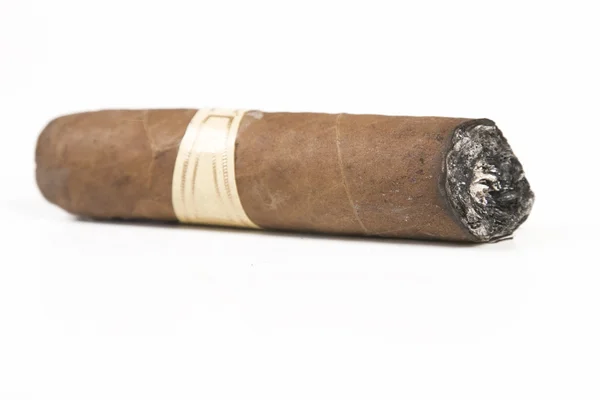 Havanna brun cigarr brände — Stockfoto