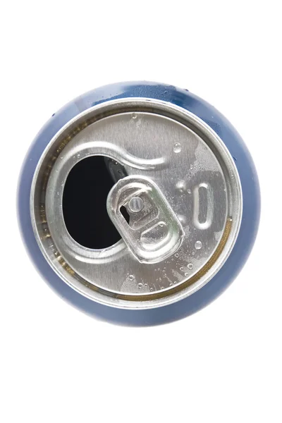 Top view of open aluminum can — Stock Photo, Image