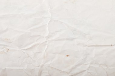 Texture of white crumpled paper