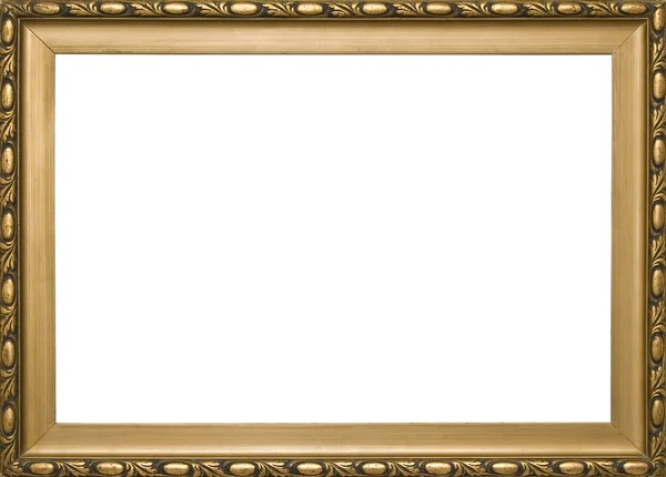 Quadro clássico dourado de madeira — Fotografia de Stock