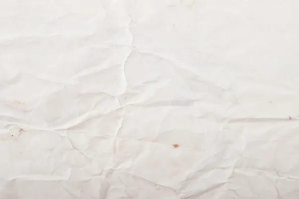 Textur aus weißem zerknülltem Papier — Stockfoto