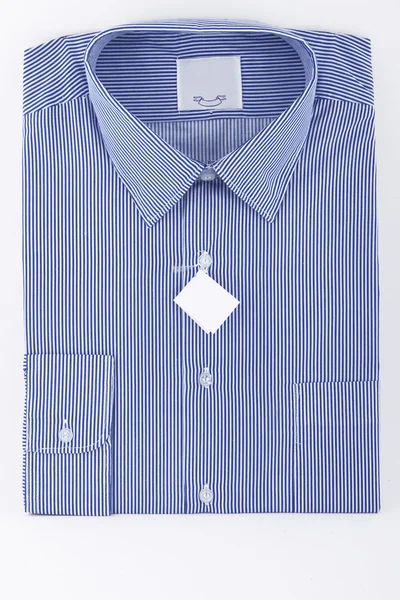 蓝色商务条纹的衬衫 — 图库照片