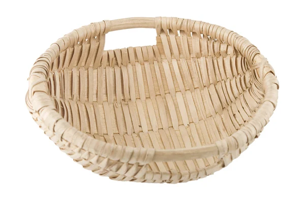 Hand made wicker basket — Stock Photo, Image