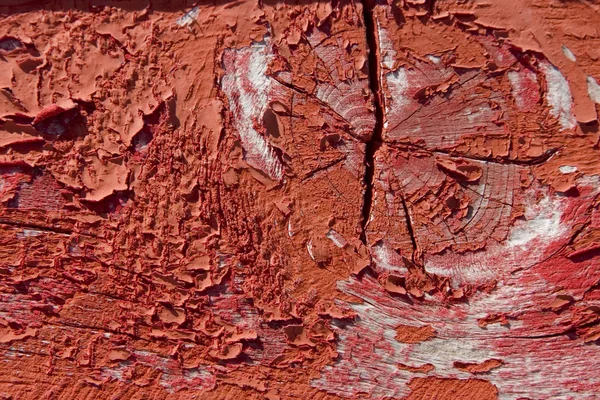 Rotes Holz mit Grunge-Farbe — Stockfoto