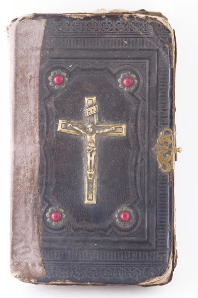 Αγία Γραφή με σταυρό για κάλυψη — Φωτογραφία Αρχείου