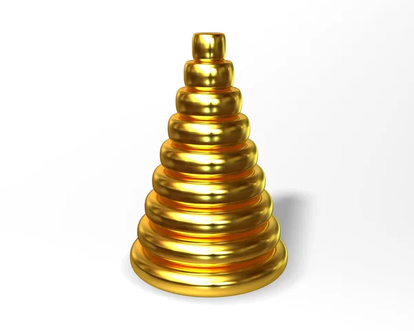 Golden pyramid — Stock Photo, Image