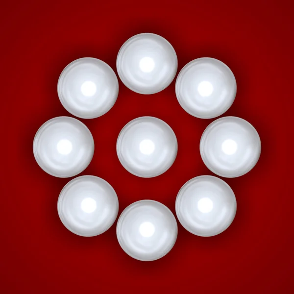 Circle from pearls — Stock Photo, Image