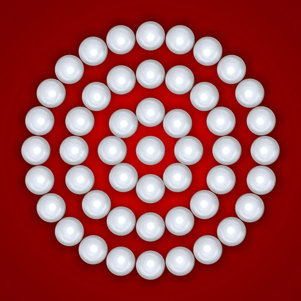 Perlas en círculos — Foto de Stock