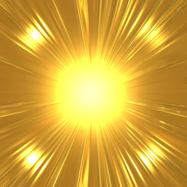 Абстрактный золотой солнечный фон — стоковое фото