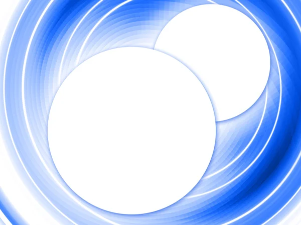 Cadre bleu abstrait des cercles — Photo