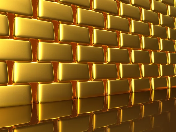 Parede de ouro — Fotografia de Stock